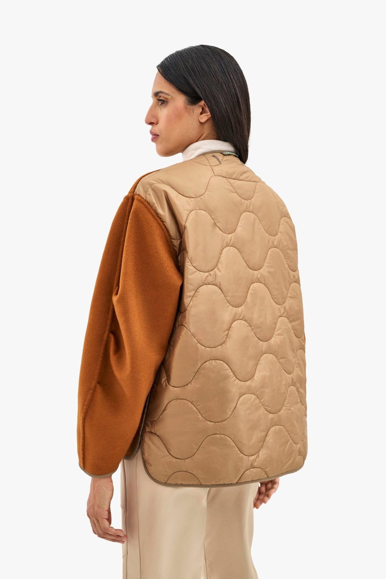 Signature Wool Peacoat - Camel / Sienna