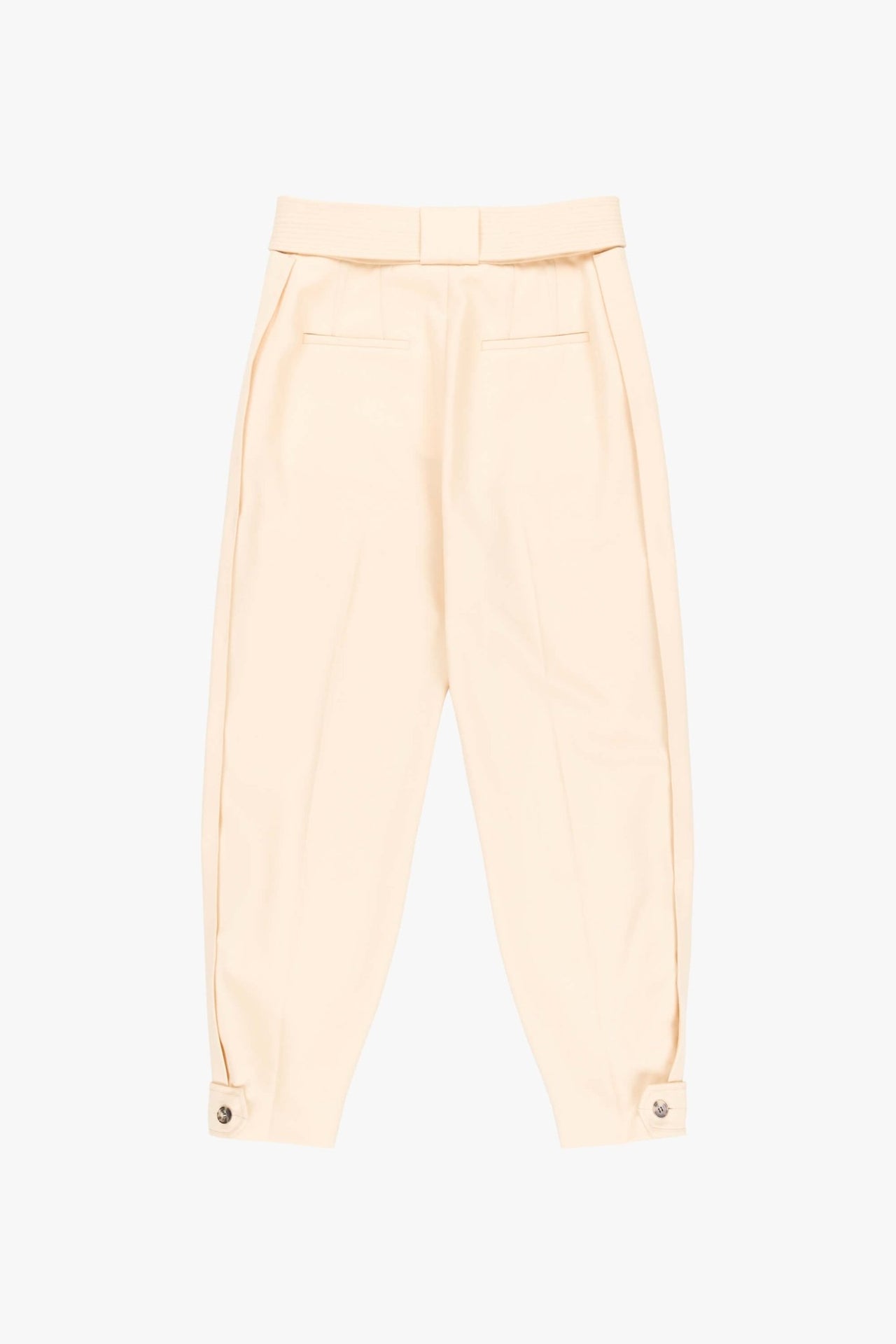 Wool Tapered Trouser - Soft Sand