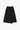 Wool & Satin Quilt Skirt - Black / Black
