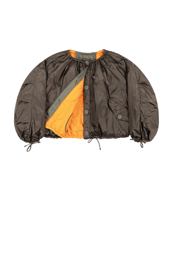Parachute Quilted Bomber - Clementine / Peat - Layer 1