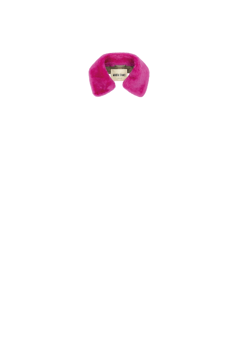 Shearling Collar - Fuchsia - Layer 8