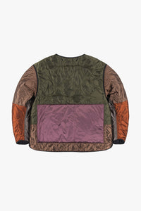 Signature Patchwork Cropped Quilt - Granite / Black
