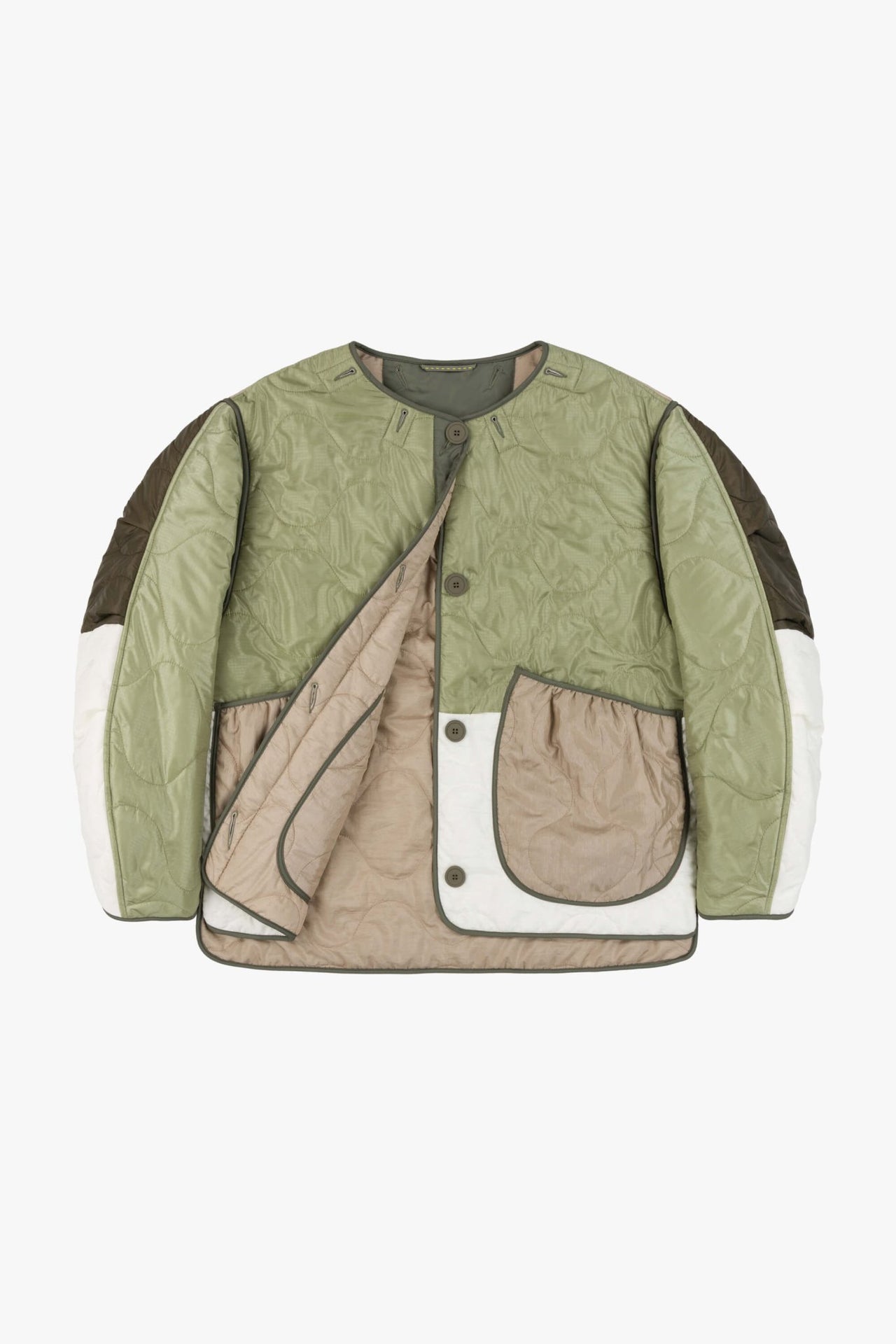 Signature Patchwork Cropped Quilt - Pale Sage / Lilac