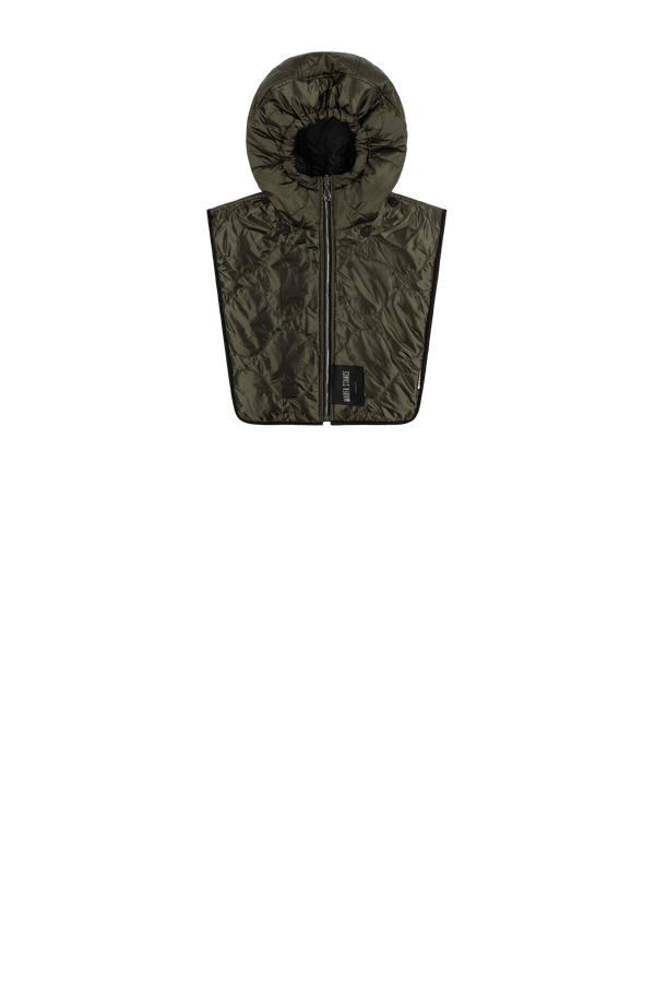 Quilted Zip Hood - Midnight / Dark Olive - Layer 4