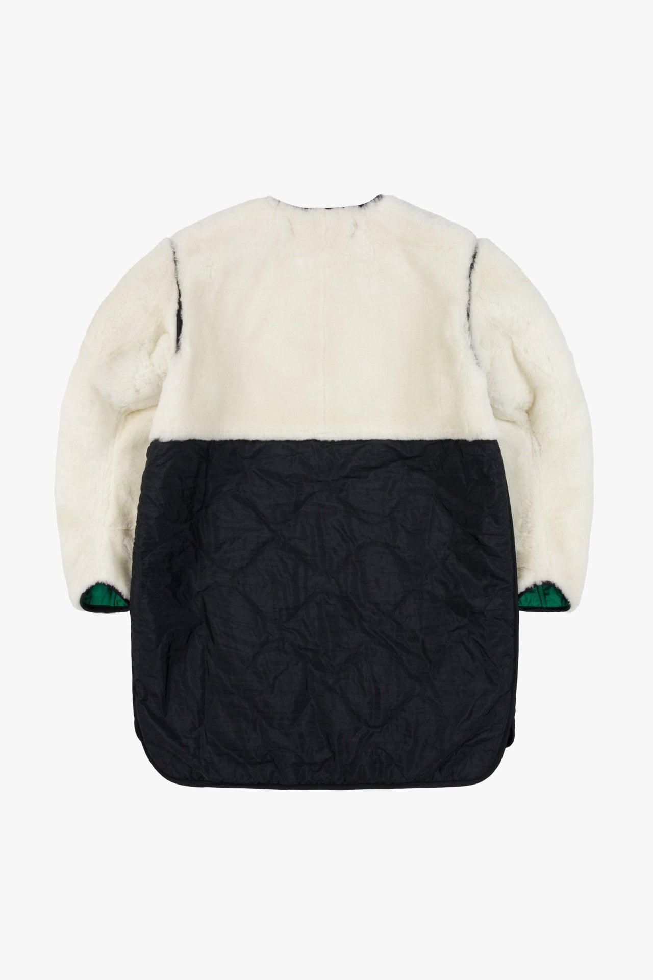 Signature Shearling Quilt - Natural / Emerald