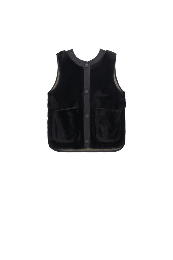 Shearling Quilt Liner - Black / Dark Olive - Layer 5