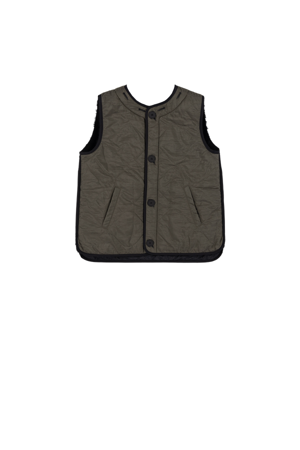 Shearling Quilt Liner - Black / Dark Olive - Layer 5