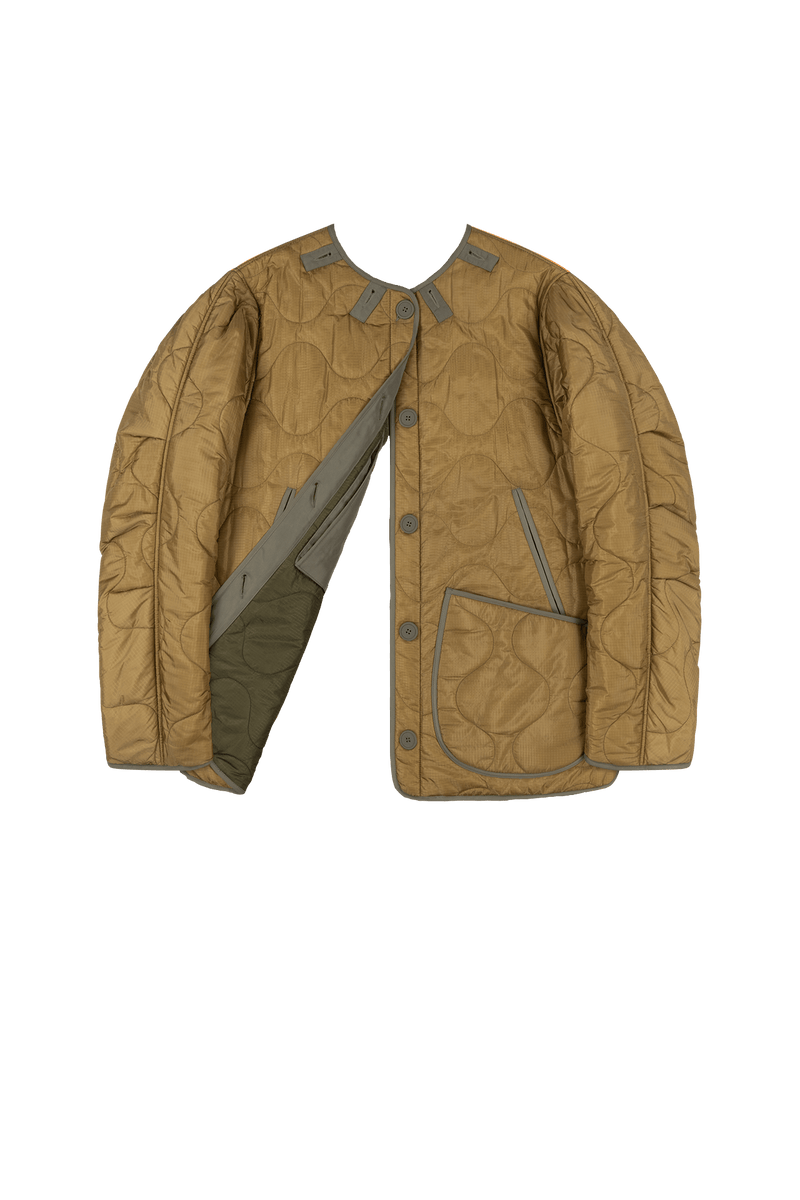 Signature Men's Utility Quilt - Olive & Gold / Gold - Layer 6