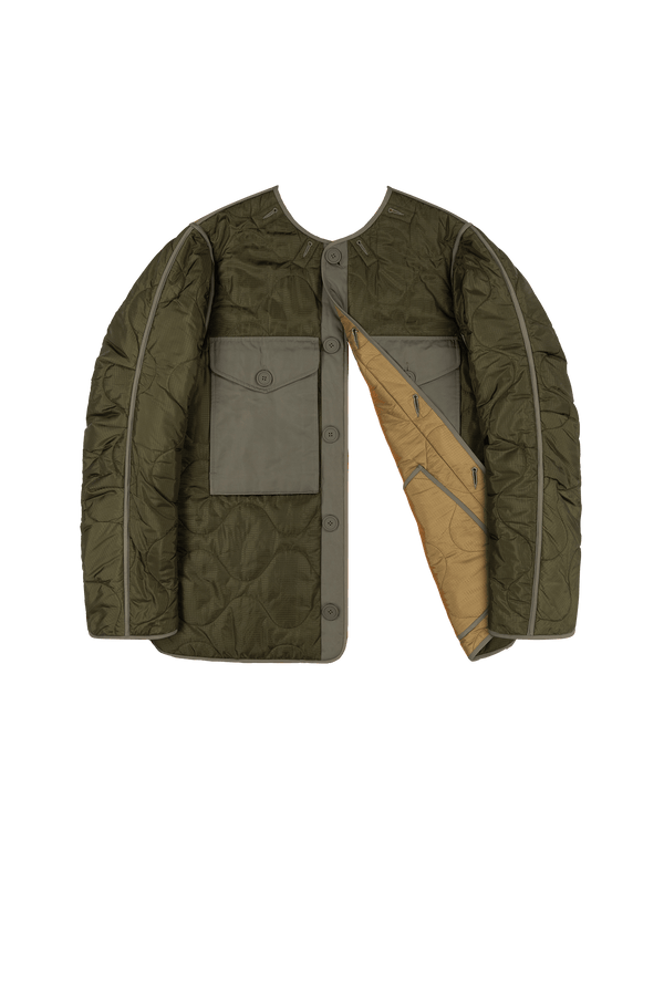 Signature Men's Utility Quilt - Olive & Gold / Gold - Layer 6
