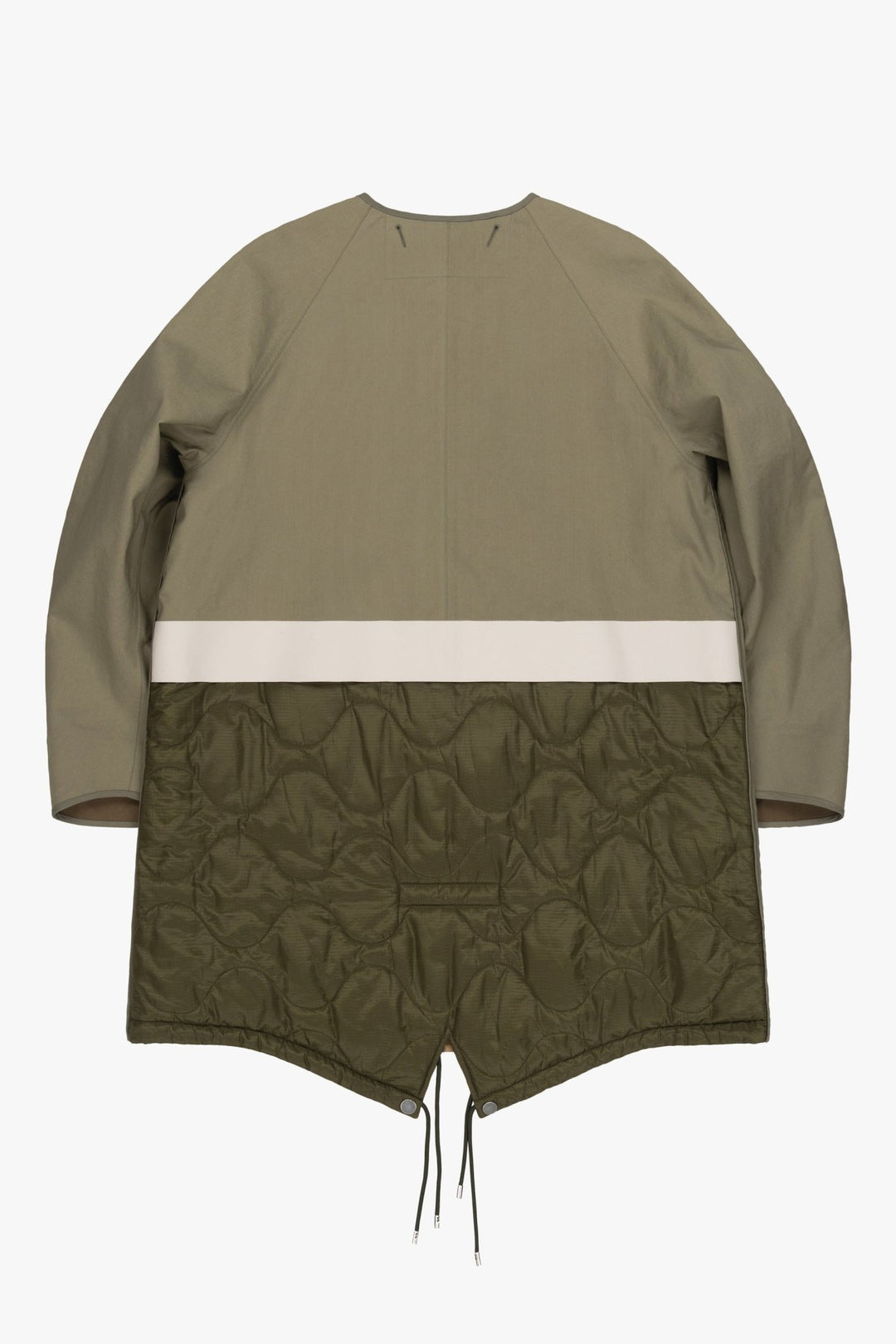 Weatherproof Men's Rain Parka - Pale Olive / Black