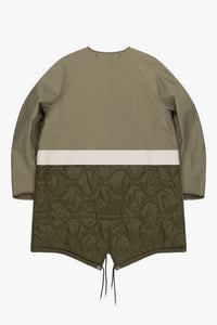 Weatherproof Men's Rain Parka - Pale Olive / Black