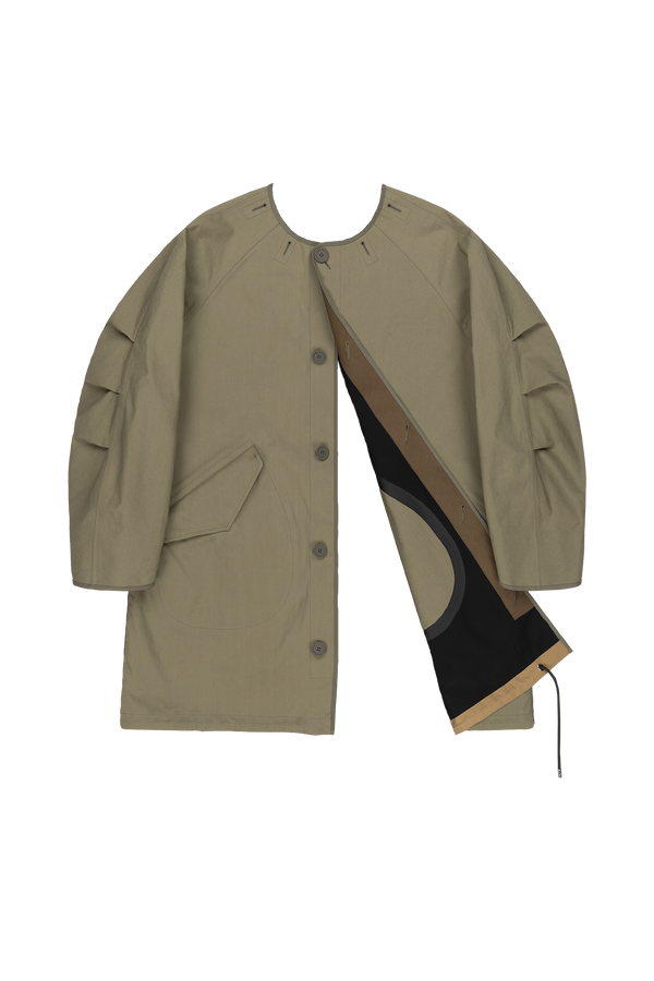 Weatherproof Men's Rain Parka - Pale Olive / Black - Layer 6