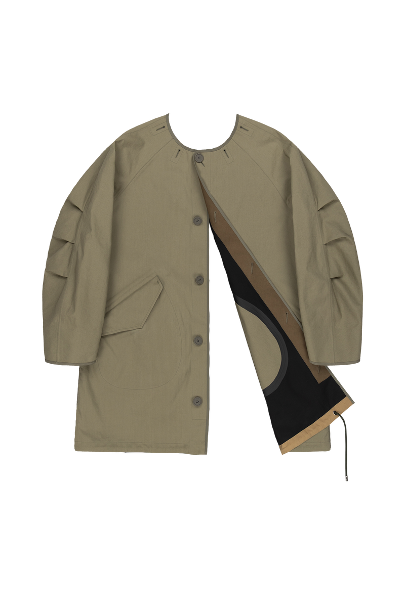 Weatherproof Men's Rain Parka - Pale Olive / Black - Layer 6