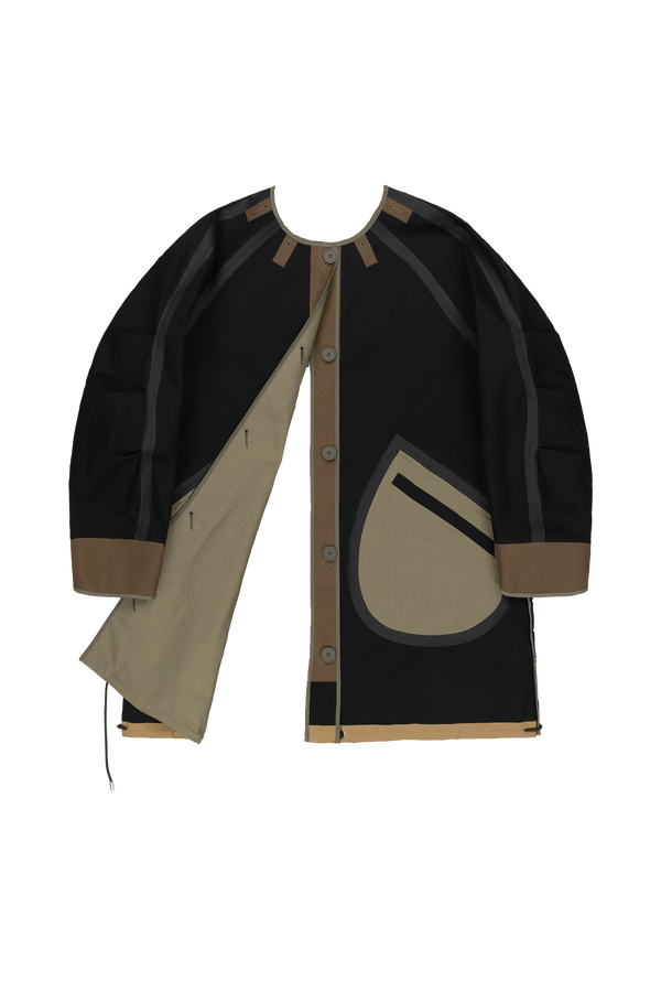 Weatherproof Men's Rain Parka - Pale Olive / Black - Layer 6