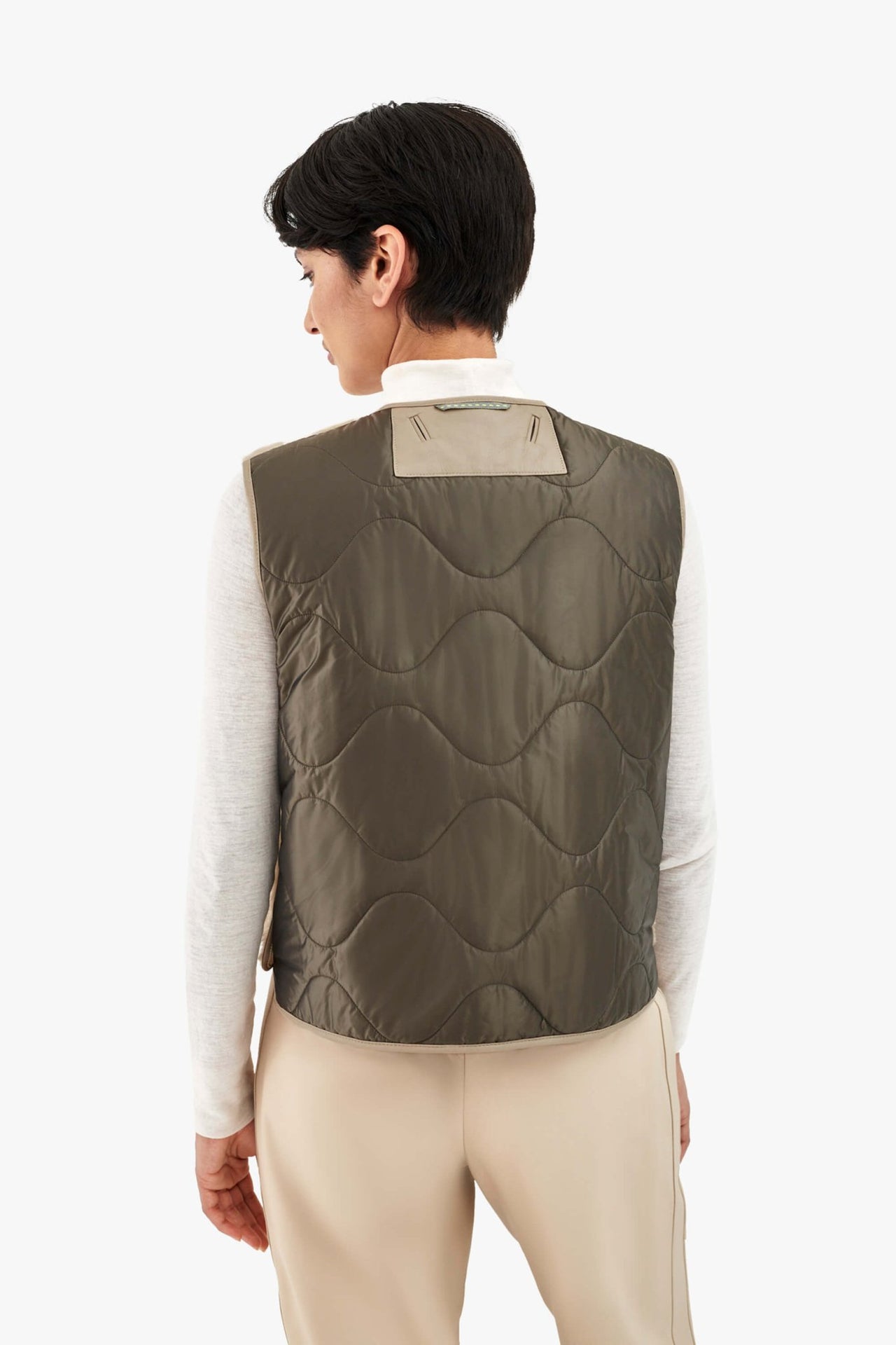 Aviator Shearling Vest - Fawn / Blush