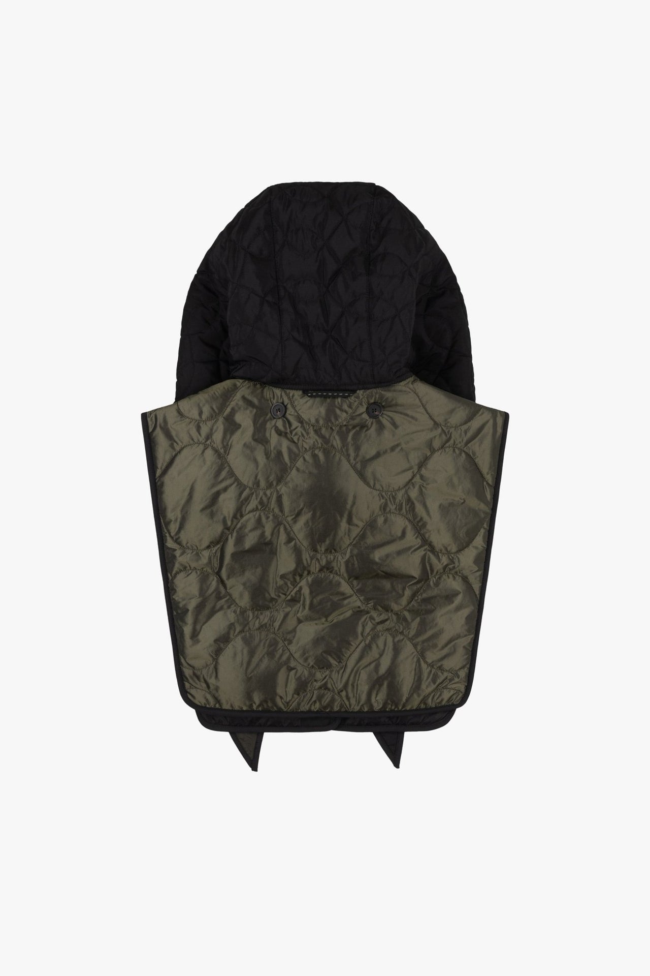 Silk Nylon Wrap Hood - Olive / Black