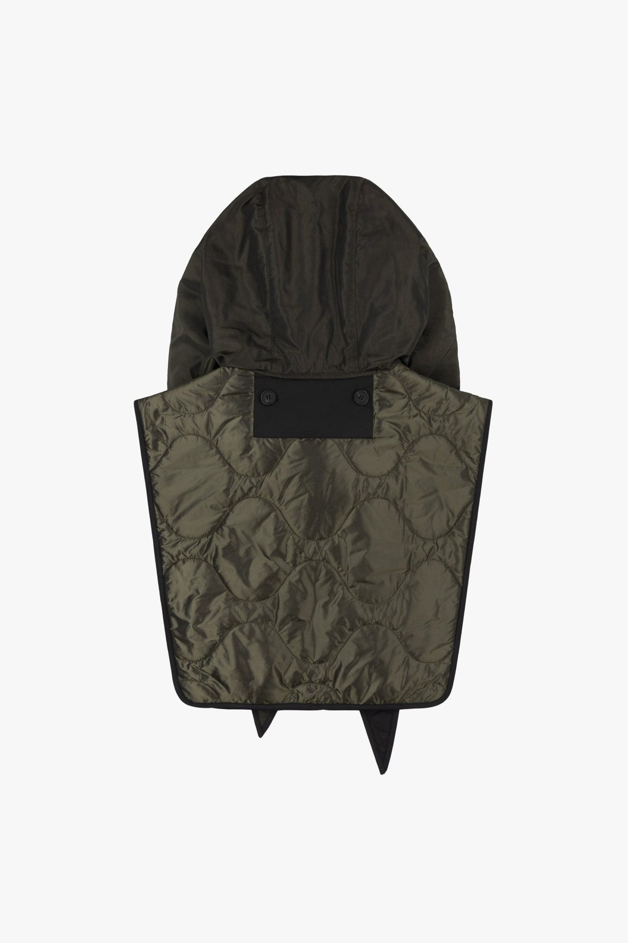 Silk Nylon Wrap Hood - Olive / Black