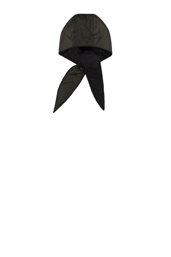 Silk Nylon Wrap Hood - Olive / Black - Layer 7