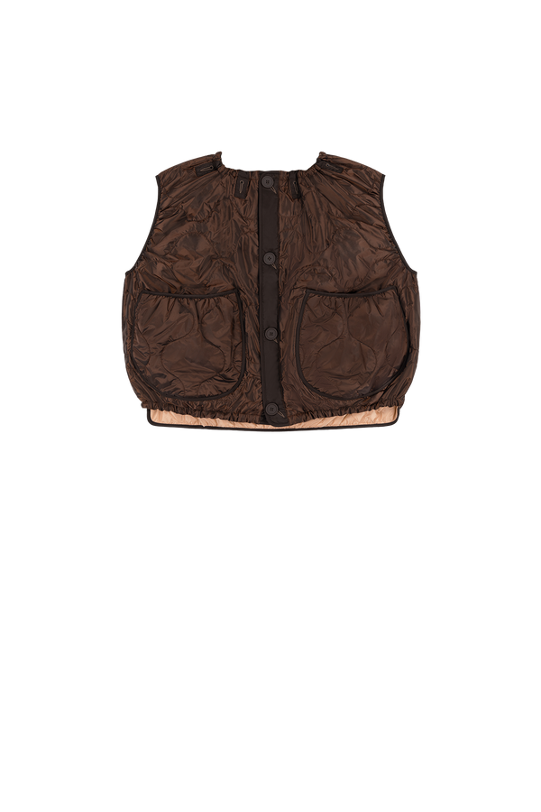 Parachute Quilted Vest - Dark Sienna / Dark Umber - Layer 5