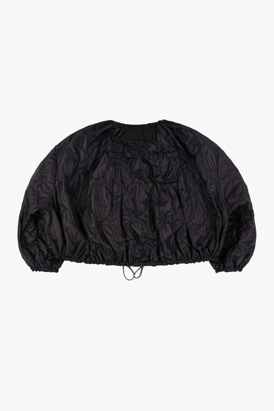 Parachute Quilted Bomber - Black / Mineral Green