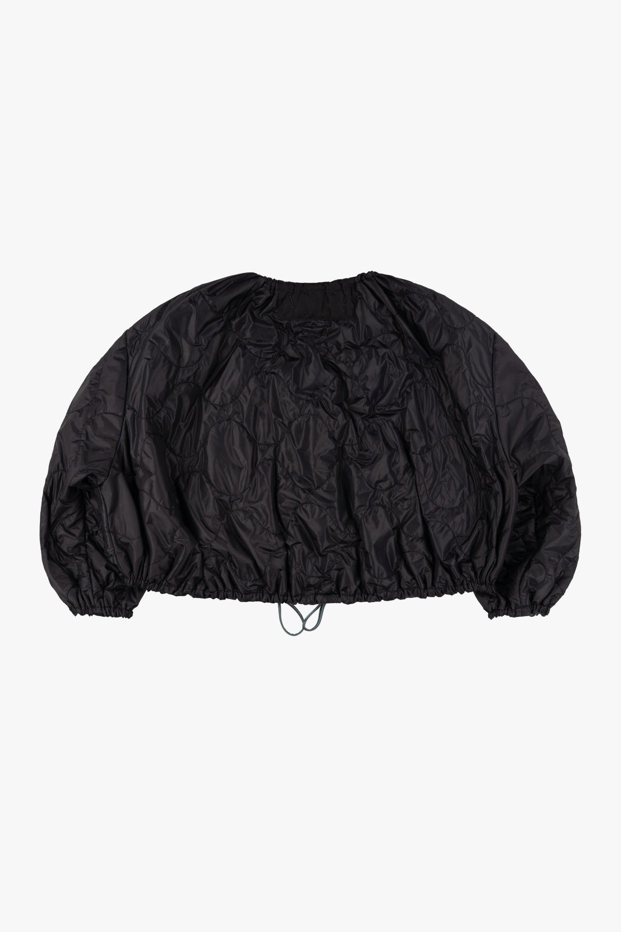 Parachute Quilted Bomber - Black / Mineral Green