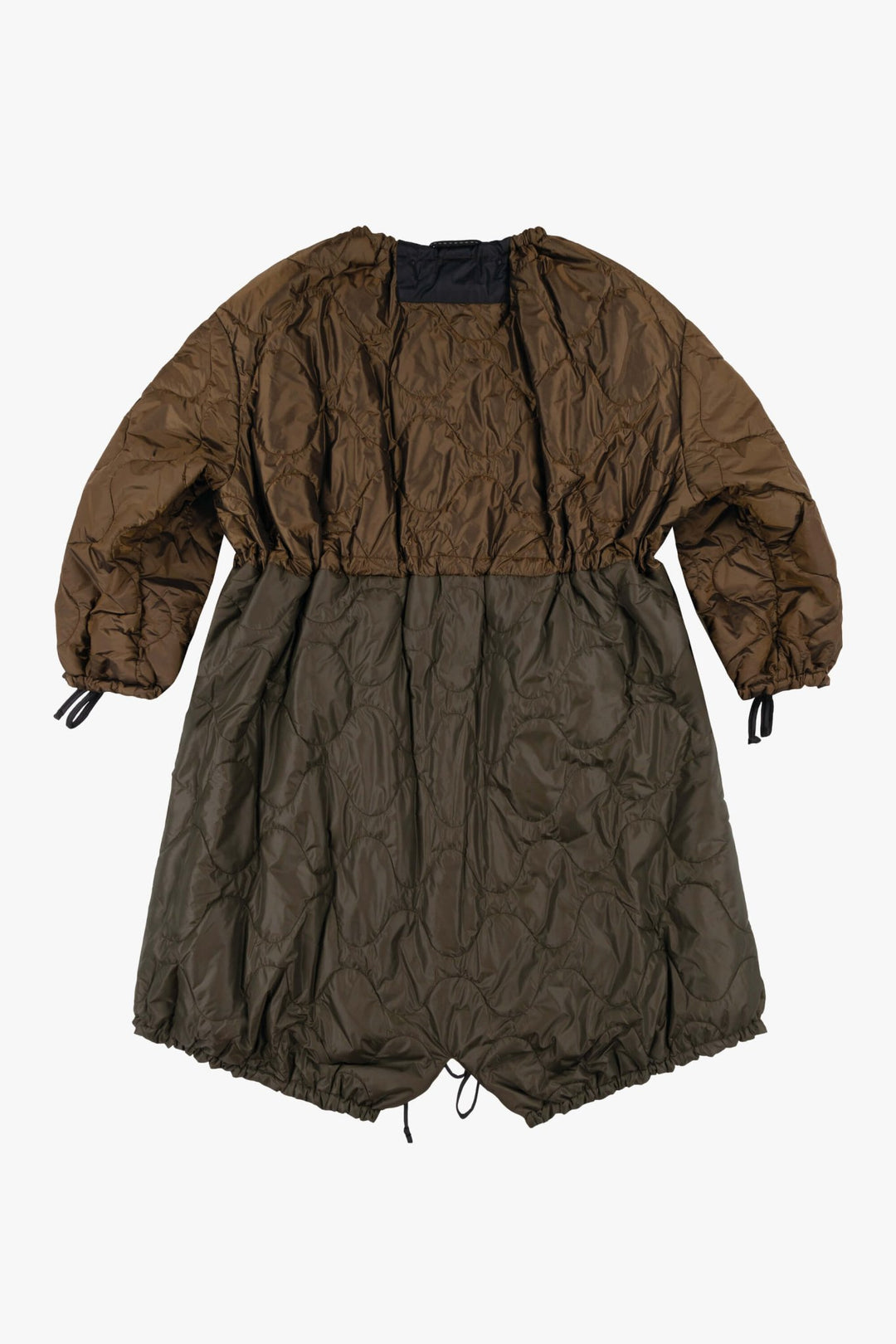 Parachute Quilted Parka - Bronze / Black