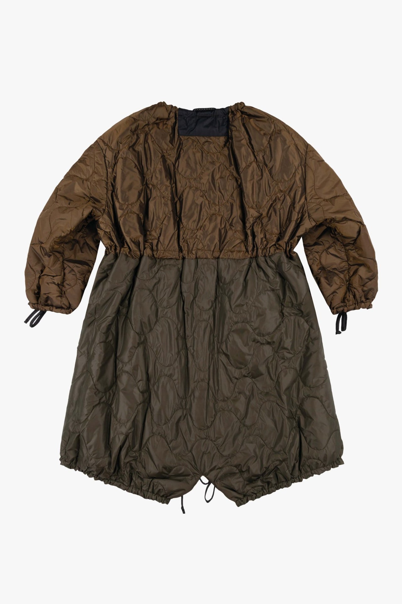 Parachute Quilted Parka - Bronze / Black
