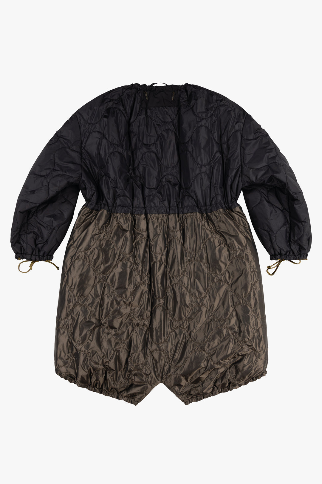 Parachute Quilted Parka - Black / Antique Gold