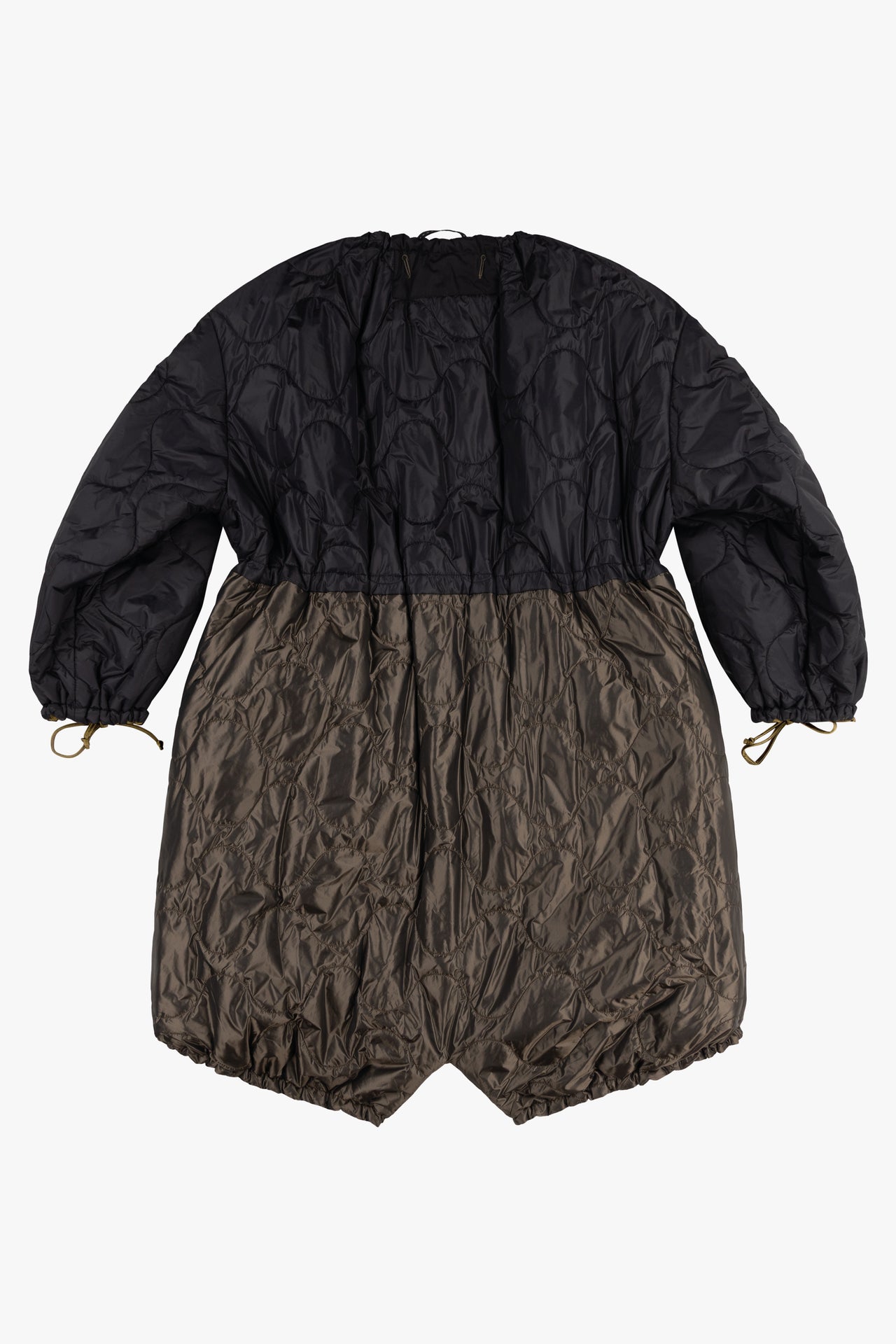 Parachute Quilted Parka - Black / Antique Gold