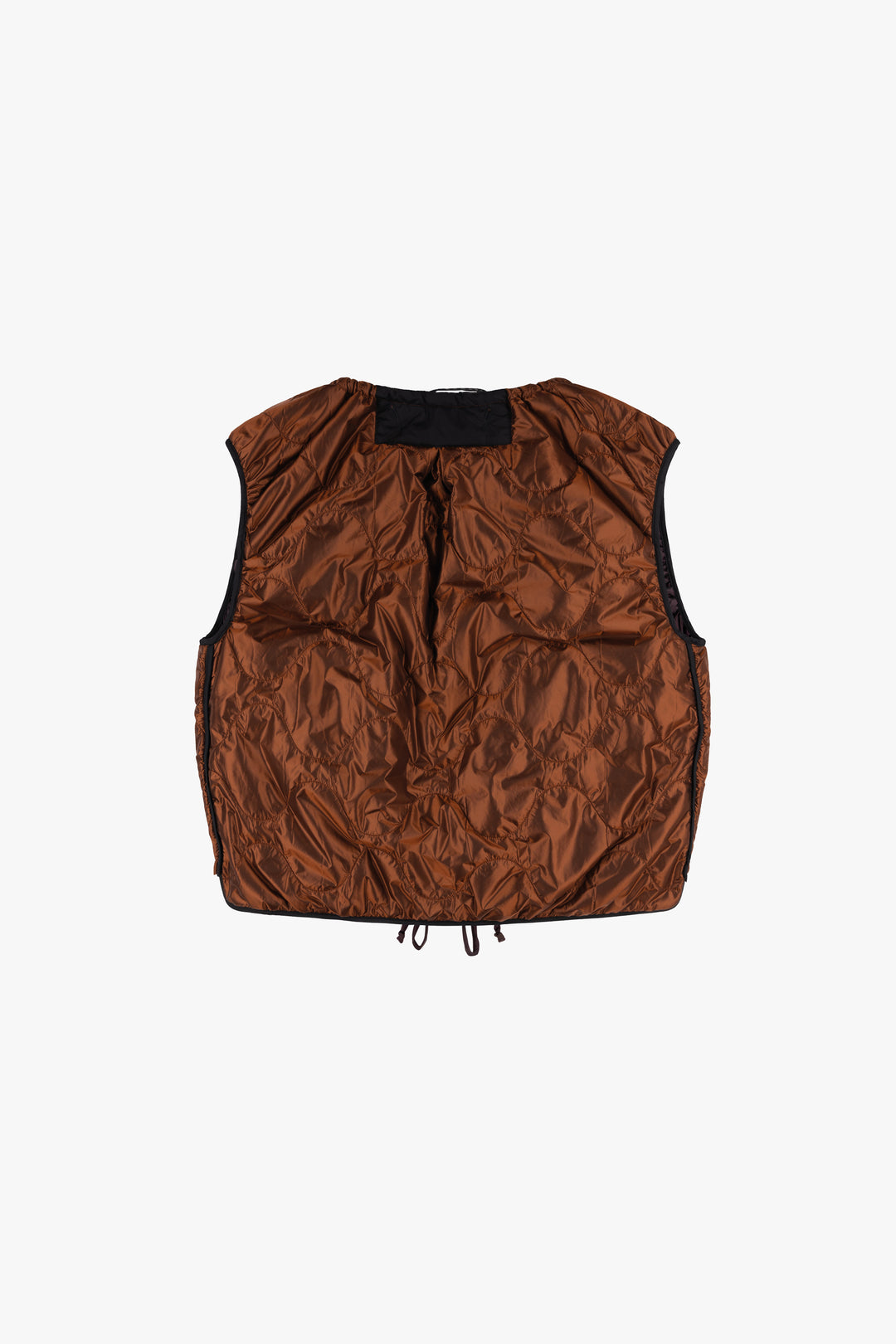 Parachute Quilted Vest - Amber / Bordeaux