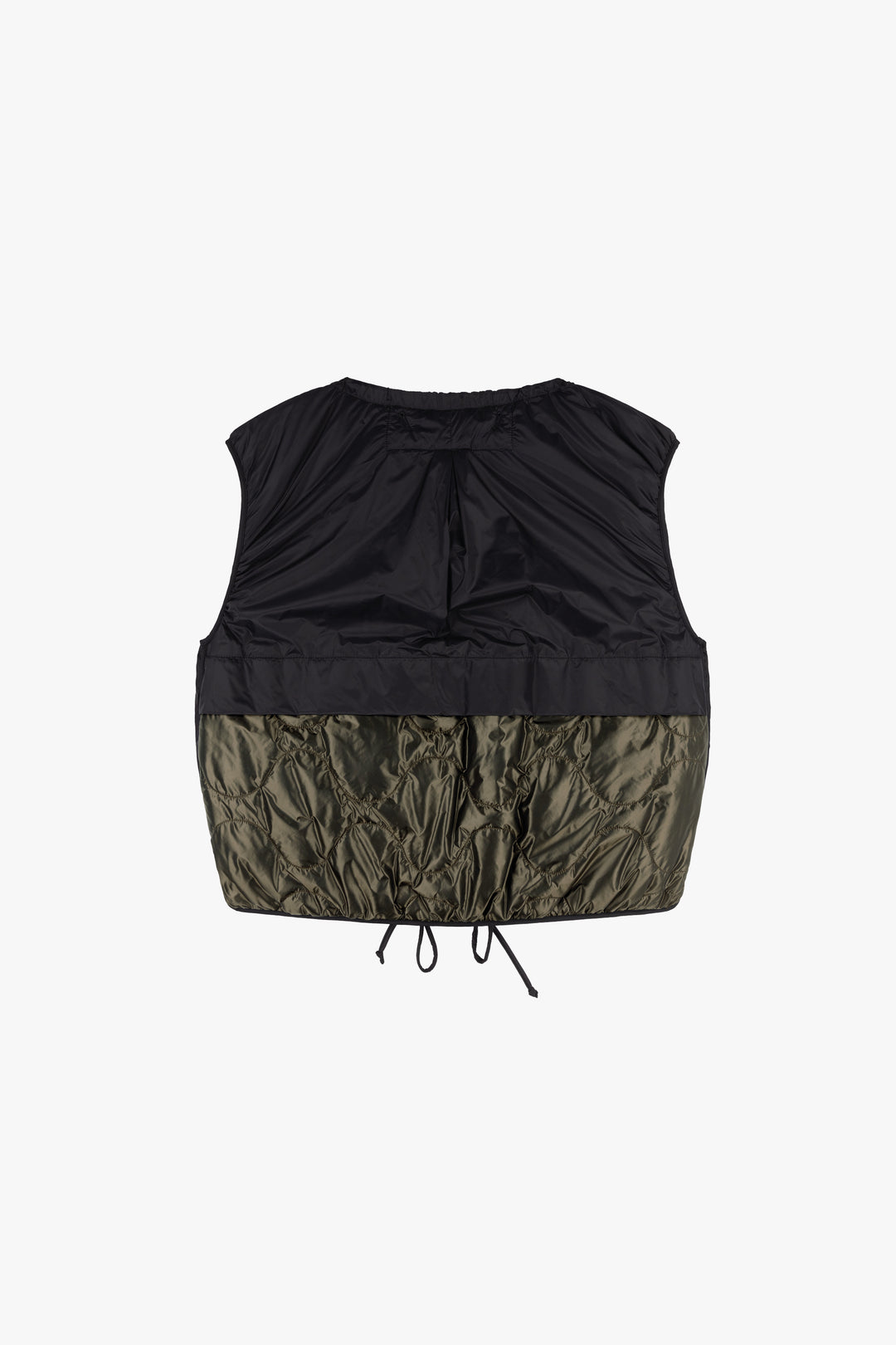 Parachute Quilted Vest - Antique Gold / Black