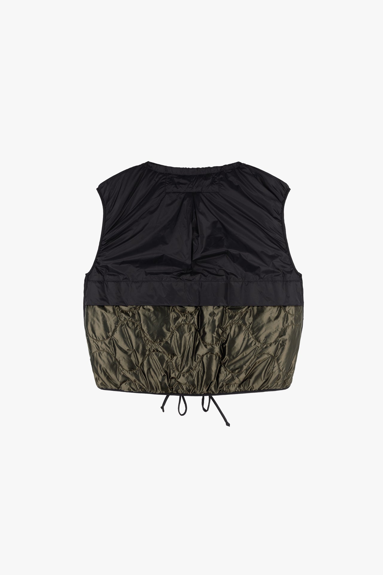 Parachute Quilted Vest - Antique Gold / Black