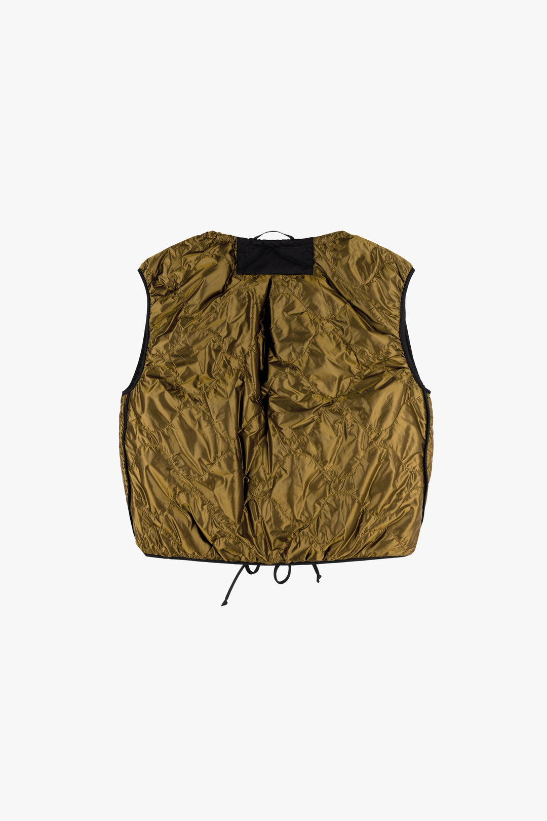 Parachute Quilted Vest - Antique Gold / Black