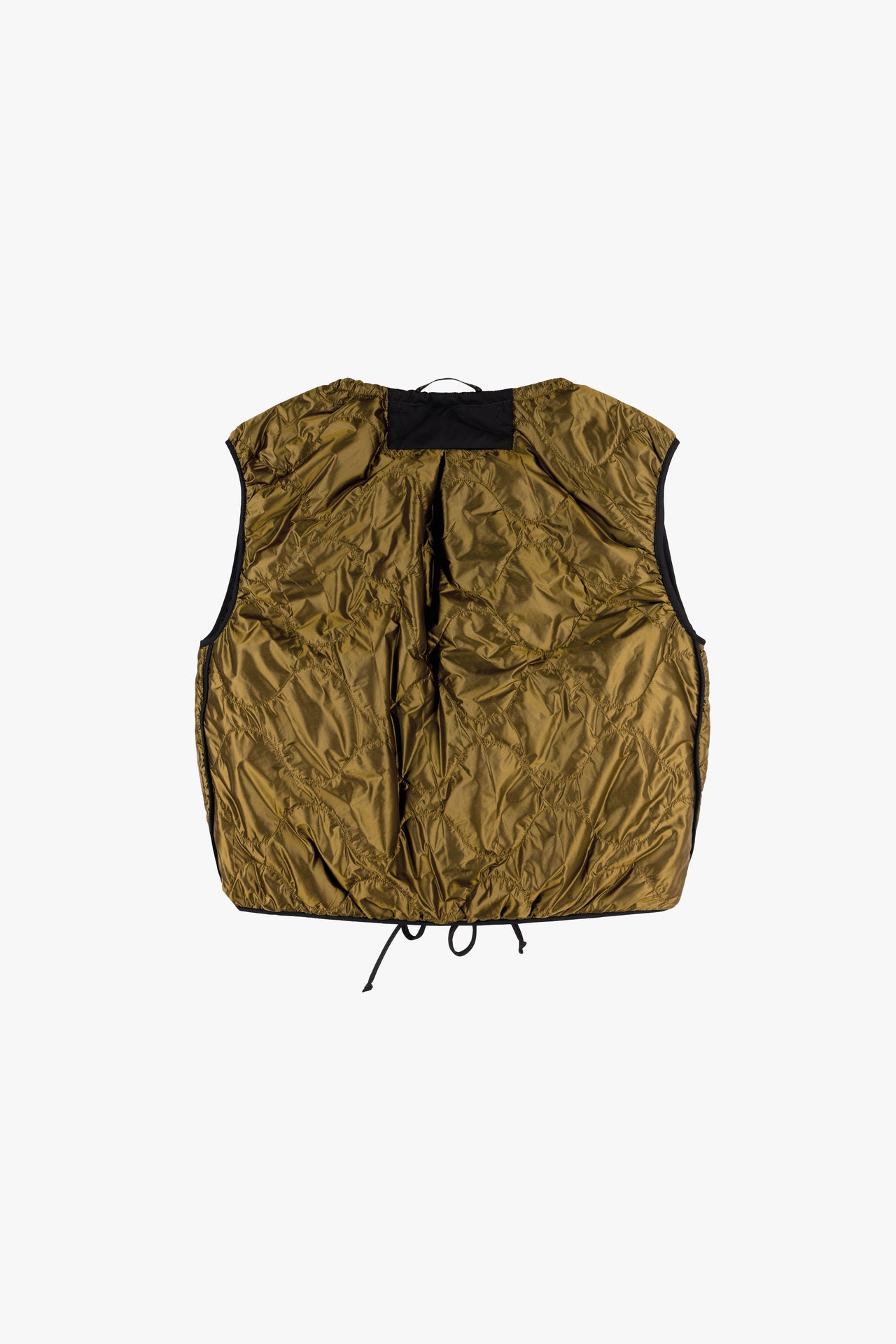 Parachute Quilted Vest - Antique Gold / Black