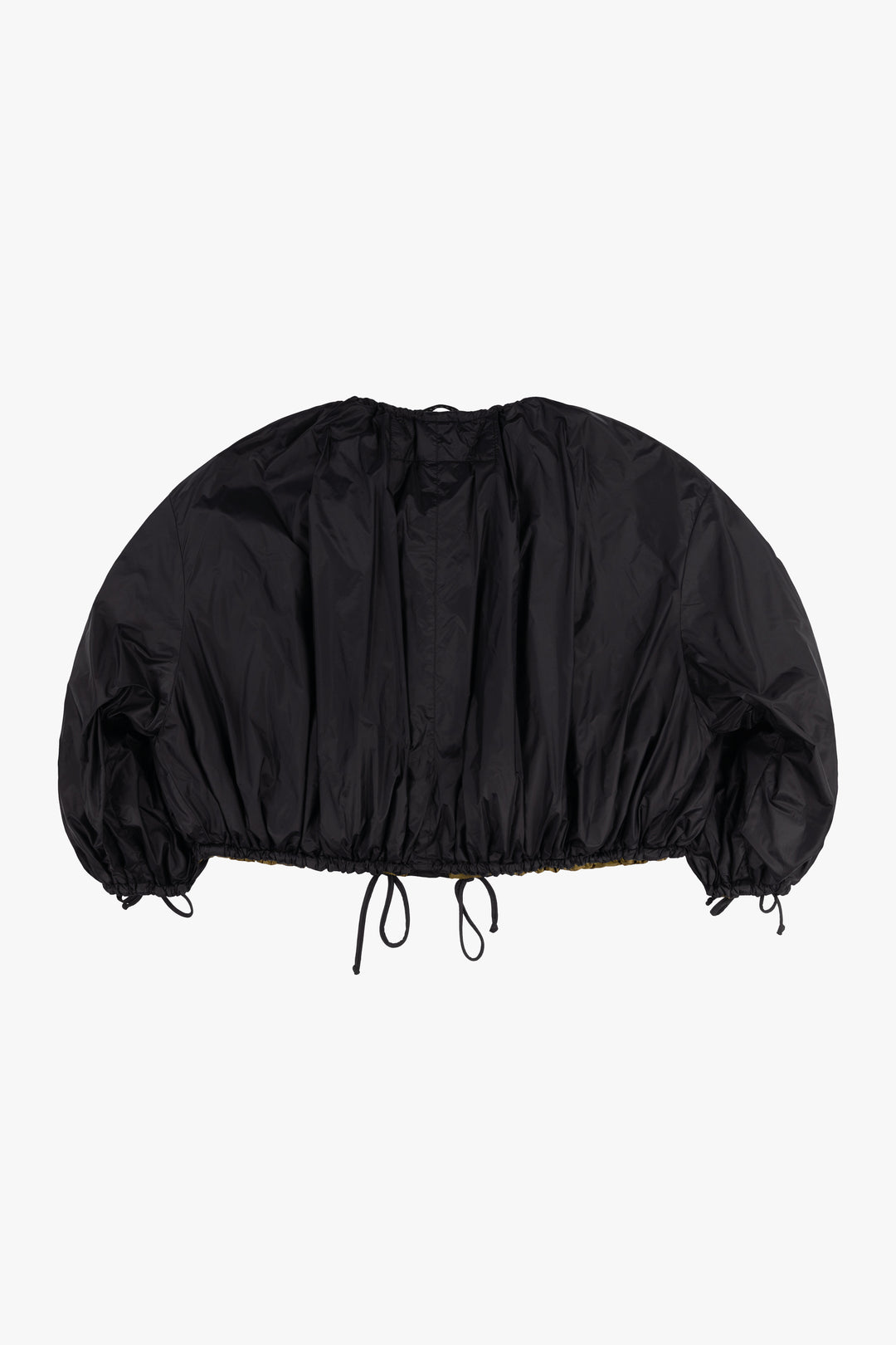 Parachute Quilted Bomber - Antique Gold / Black