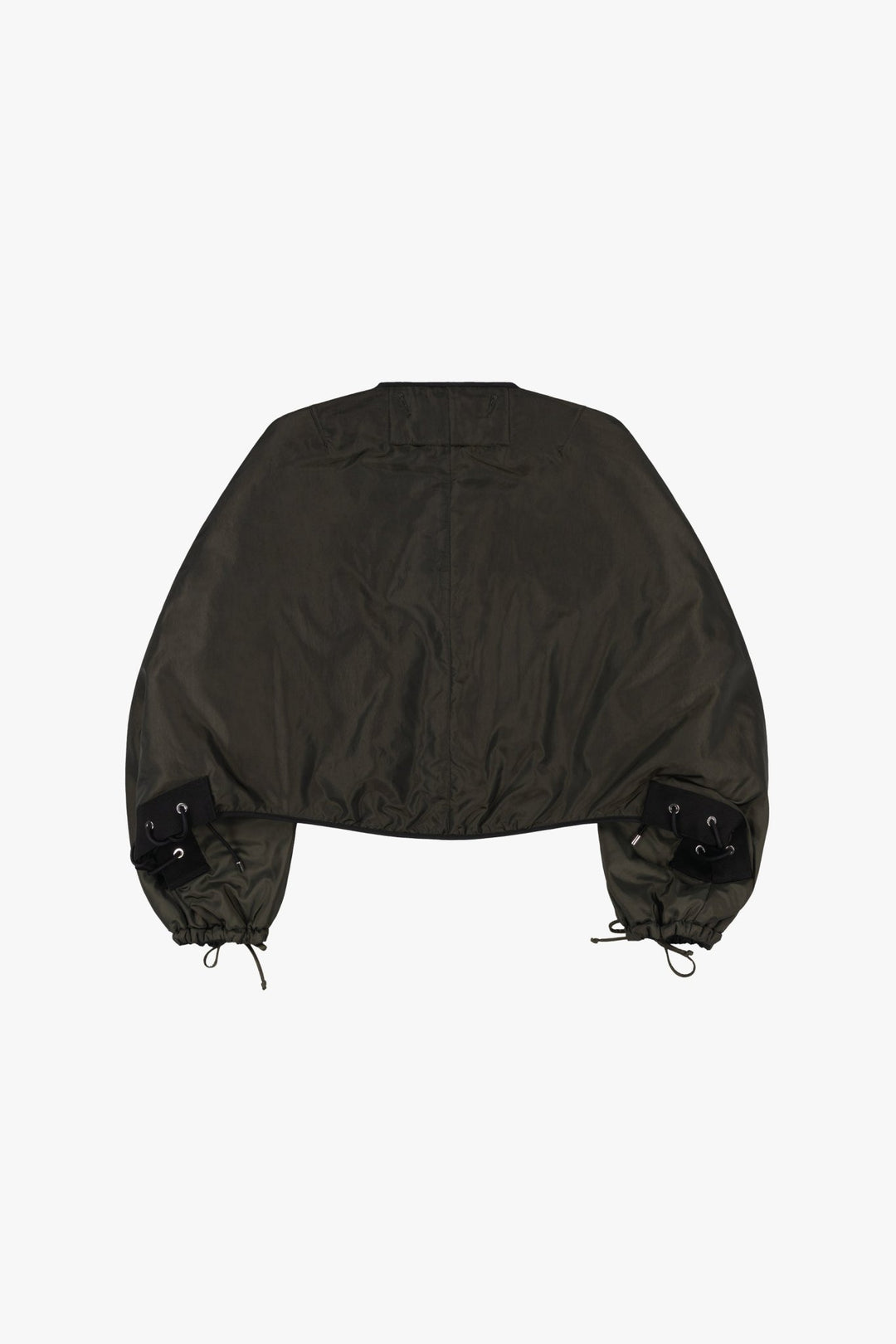 Parachute Silk Nylon Lattice Bomber - Olive / Black