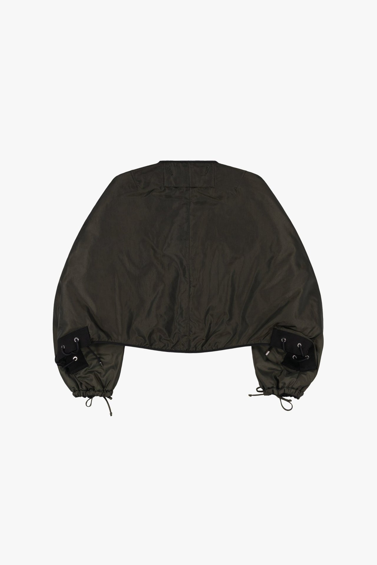 Parachute Silk Nylon Lattice Bomber - Olive / Black