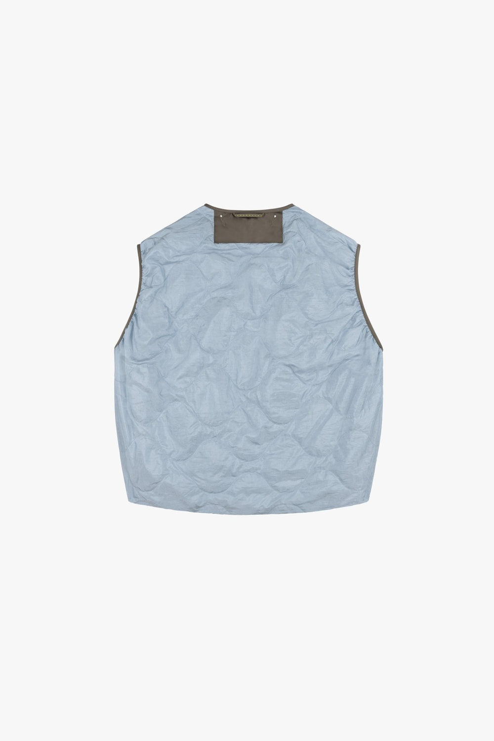 Parachute Silk Nylon Vest - Dove Grey / Sky Blue