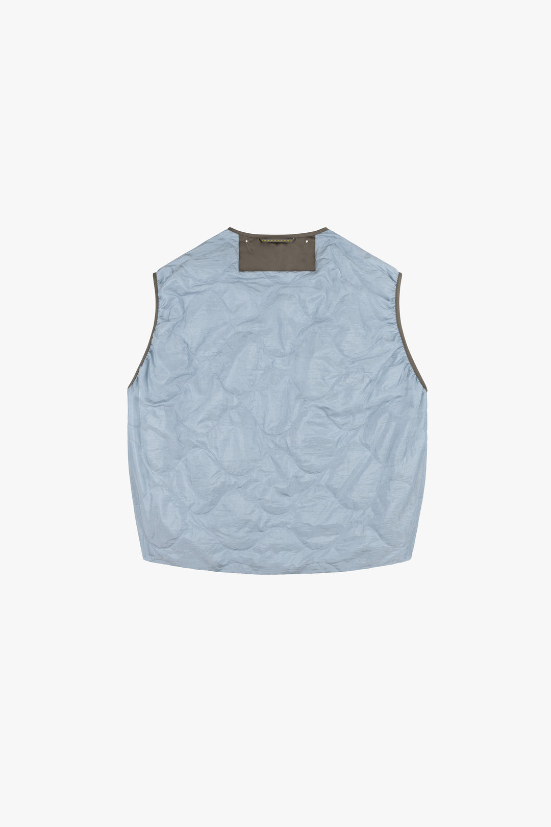 Parachute Silk Nylon Vest - Dove Grey / Sky Blue