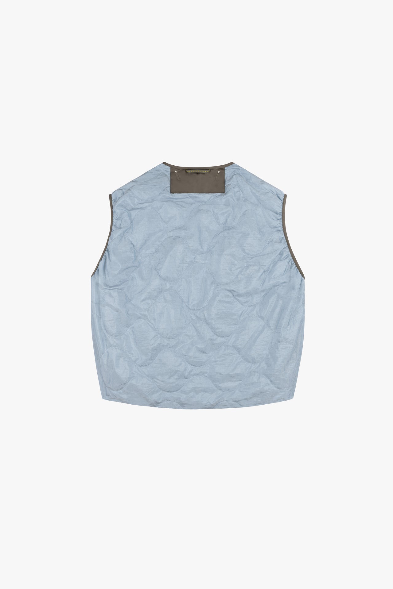 Parachute Silk Nylon Vest - Dove Grey / Sky Blue