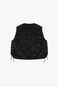 Parachute Silk Nylon Lattice Vest - Olive / Black