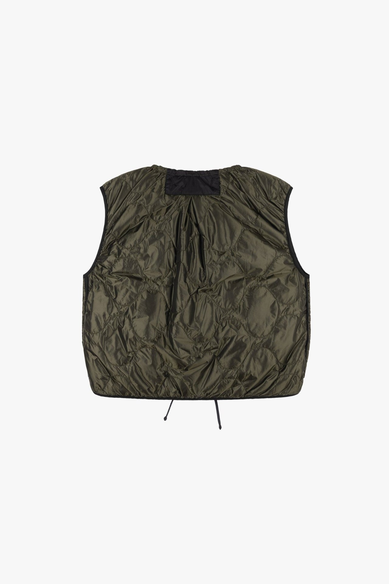 Parachute Quilted Vest - Dark Olive / Midnight