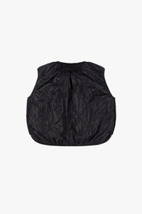 Parachute Quilted Vest - Black / Mineral Green