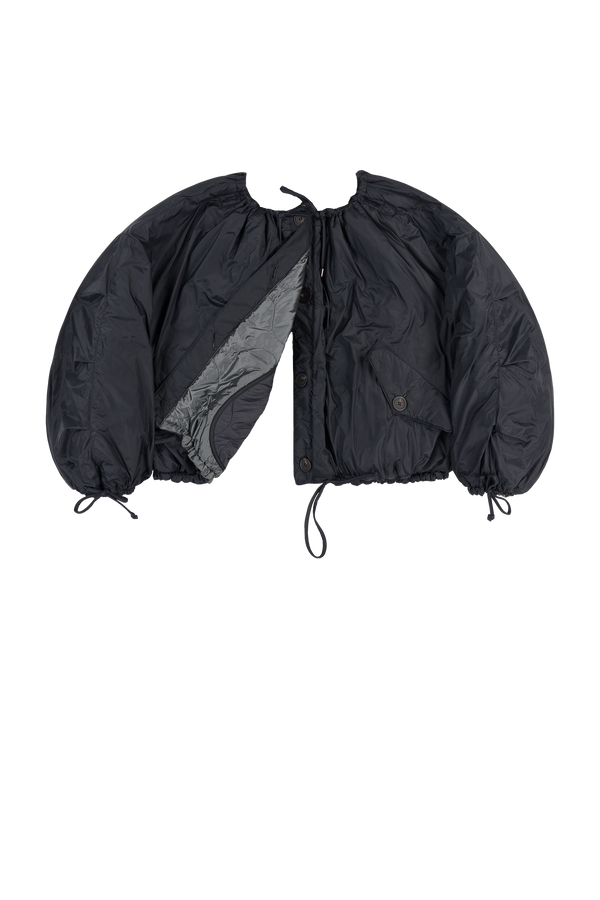 Parachute Quilted Bomber - Anthracite / Black - Layer 6