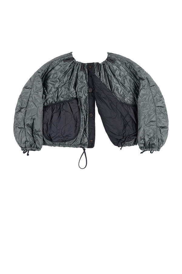 Parachute Quilted Bomber - Anthracite / Black - Layer 6