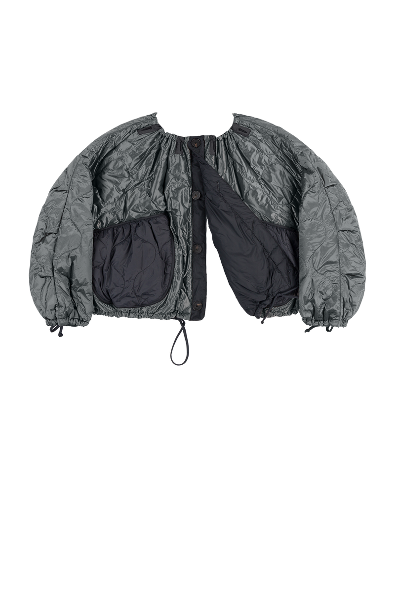 Parachute Quilted Bomber - Anthracite / Black - Layer 6
