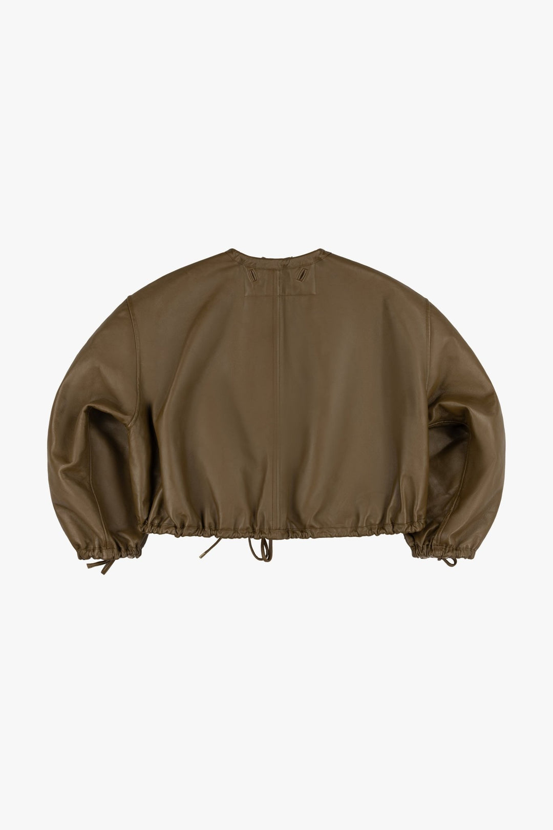 Parachute Leather Bomber - Moss / Stone