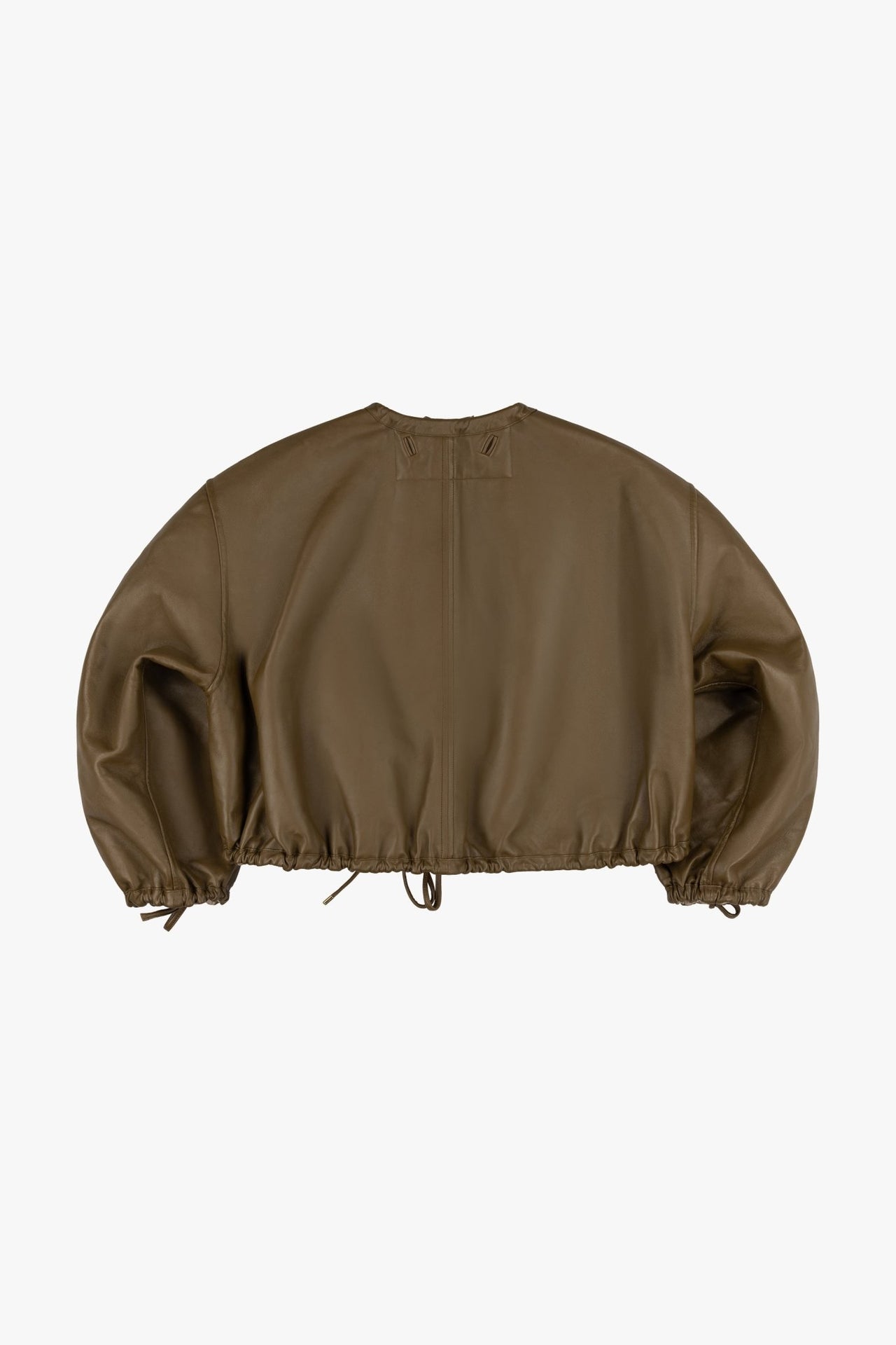 Parachute Leather Bomber - Moss / Stone