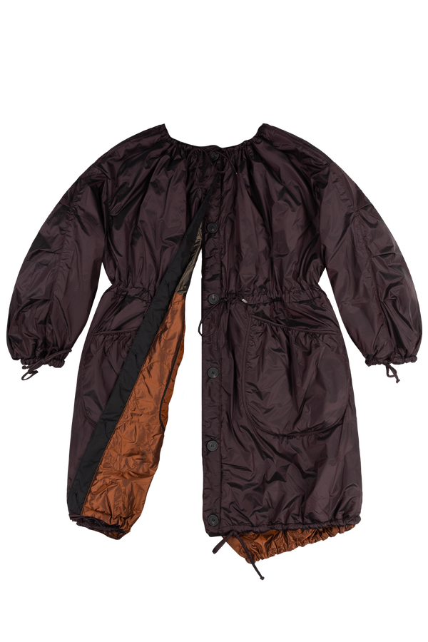 Parachute Quilted Parka - Amber / Bordeaux - Layer 6