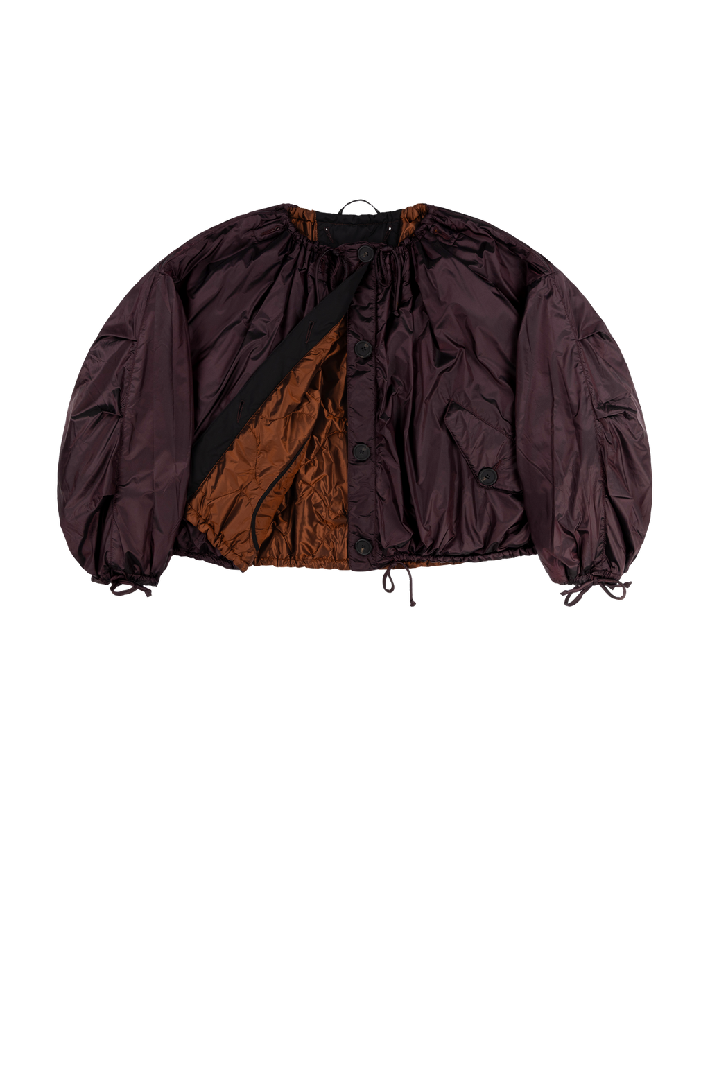 Parachute Quilted Bomber - Amber / Bordeaux - Layer 1